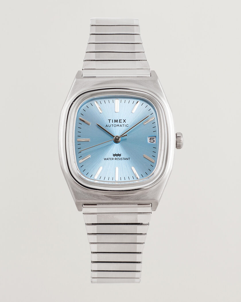 Timex 1983s Automatic Reissue 34mm Ice Blue Dial – Blau