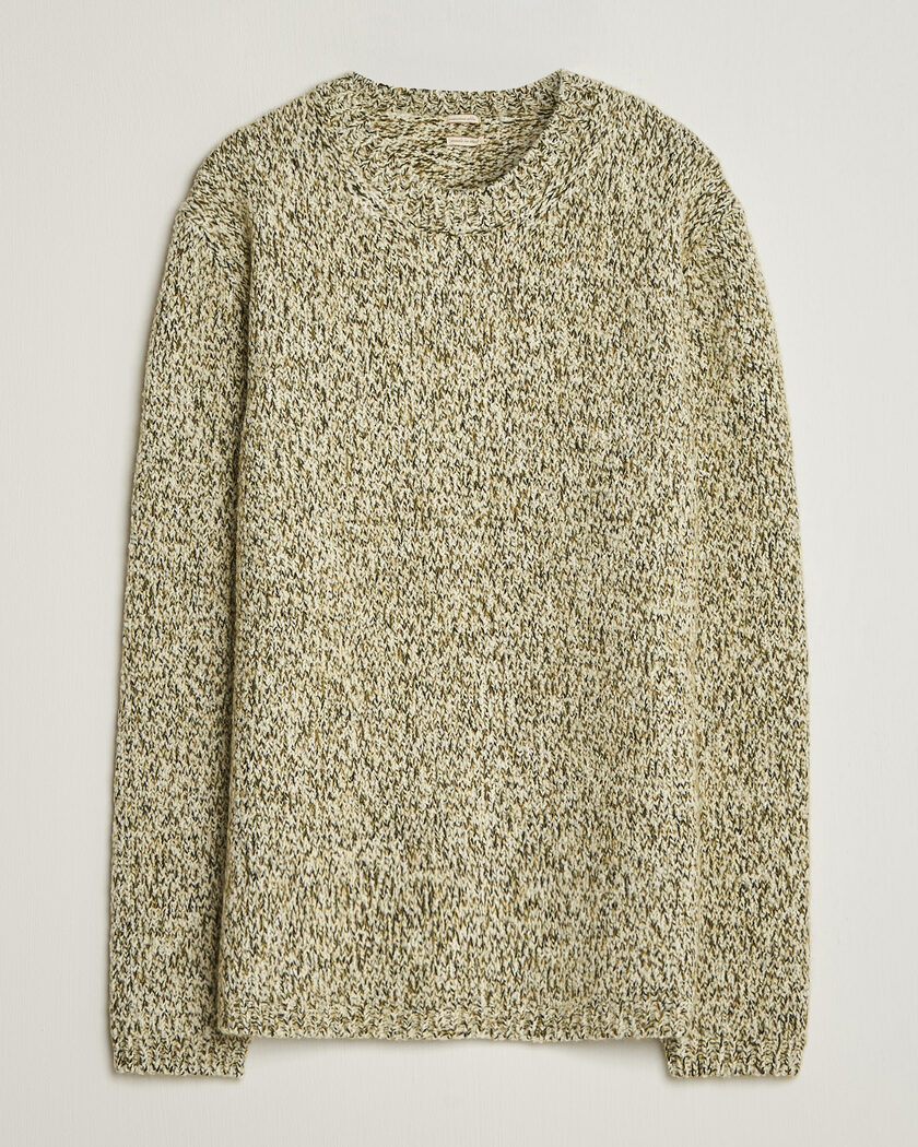 Massimo Alba Chad Mouline Sweater Olive – Grün
