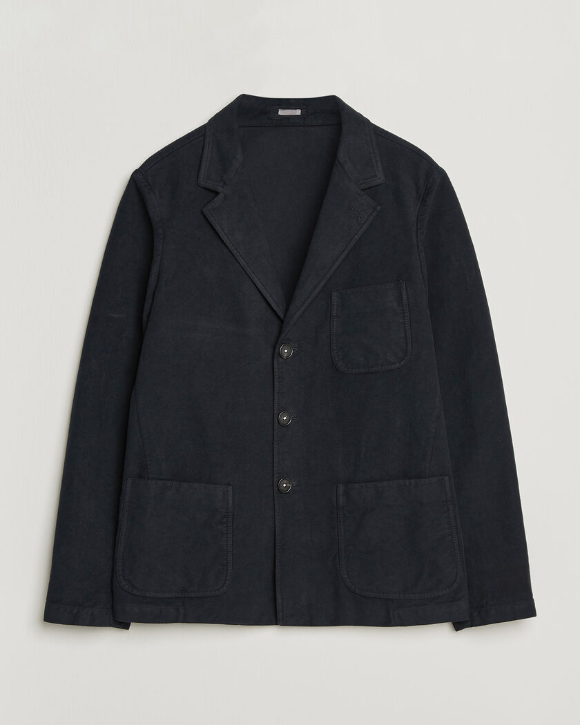 Massimo Alba Baglietto Moleskine Jacket Navy – Blau