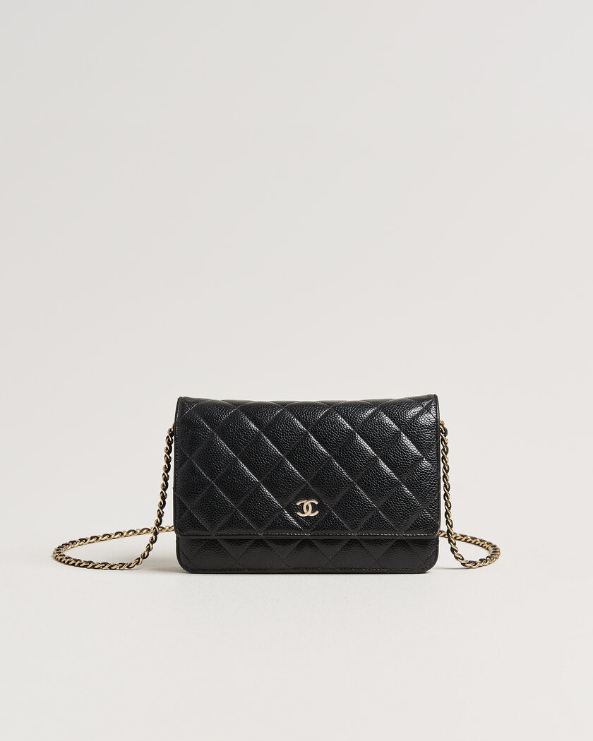 Chanel Pre-Owned Wallet On Chain Caviar Leather Black – Schwarz
