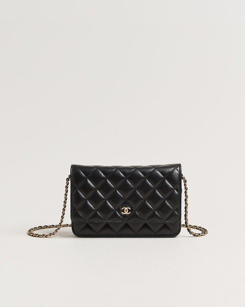 Chanel Pre-Owned Wallet On Chain Caviar Leather Black – Schwarz