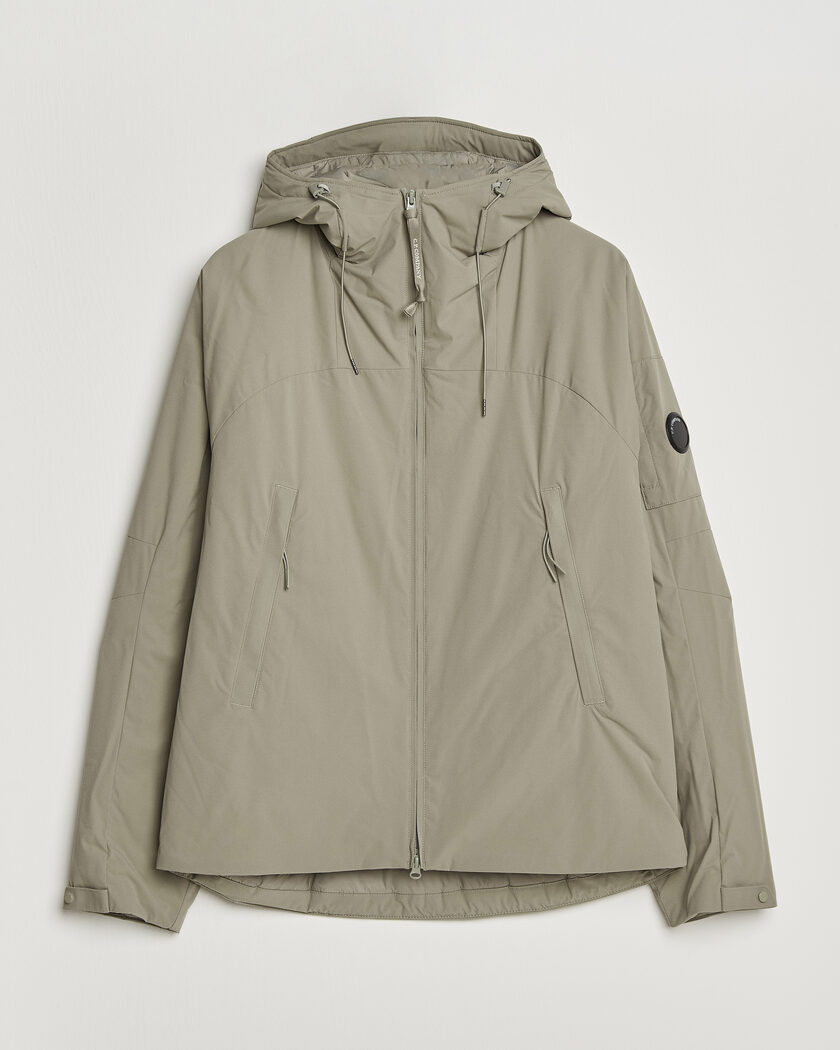C.P. Company Pro-Tek Lightweight Padded Hood Jacket Light Grey – Grau