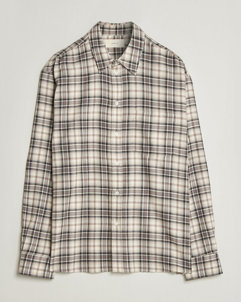 Jeanerica Byron Checked Flannel Shirt Brown – Braun