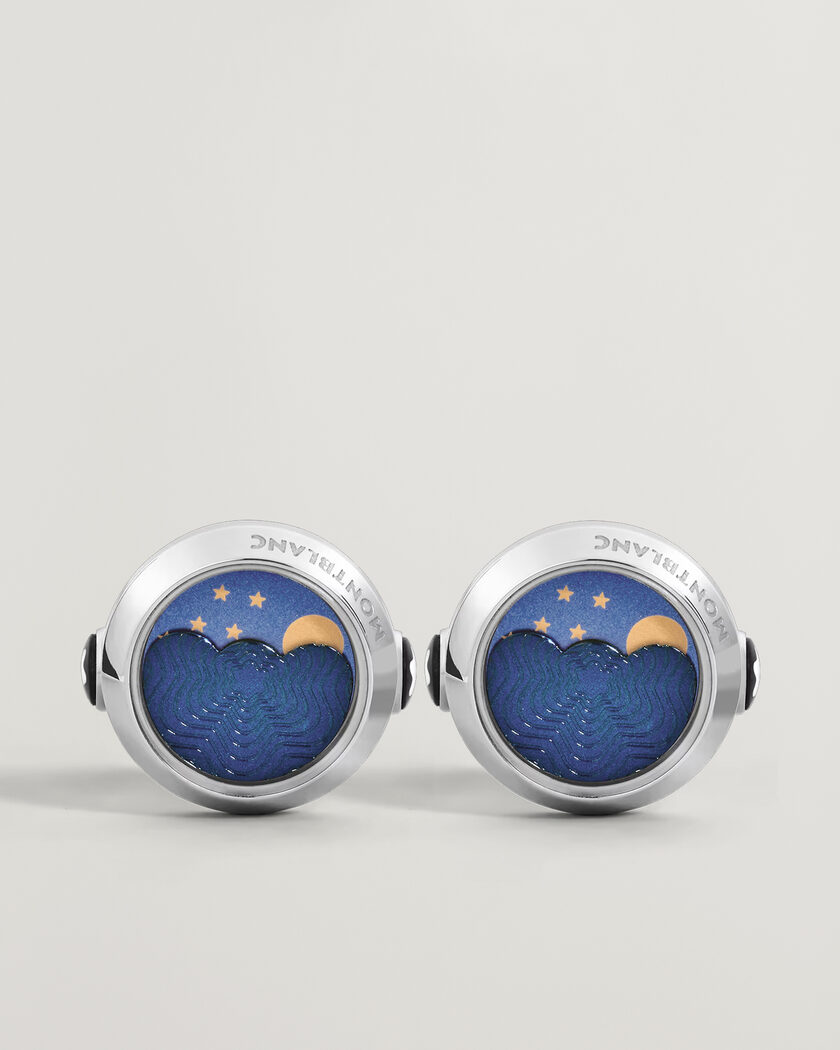 Montblanc Cufflinks Moonphase Movement – Silber