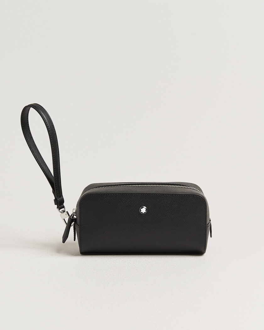 Montblanc Small Toiletry Clutch Sartorial Leather Black – Schwarz