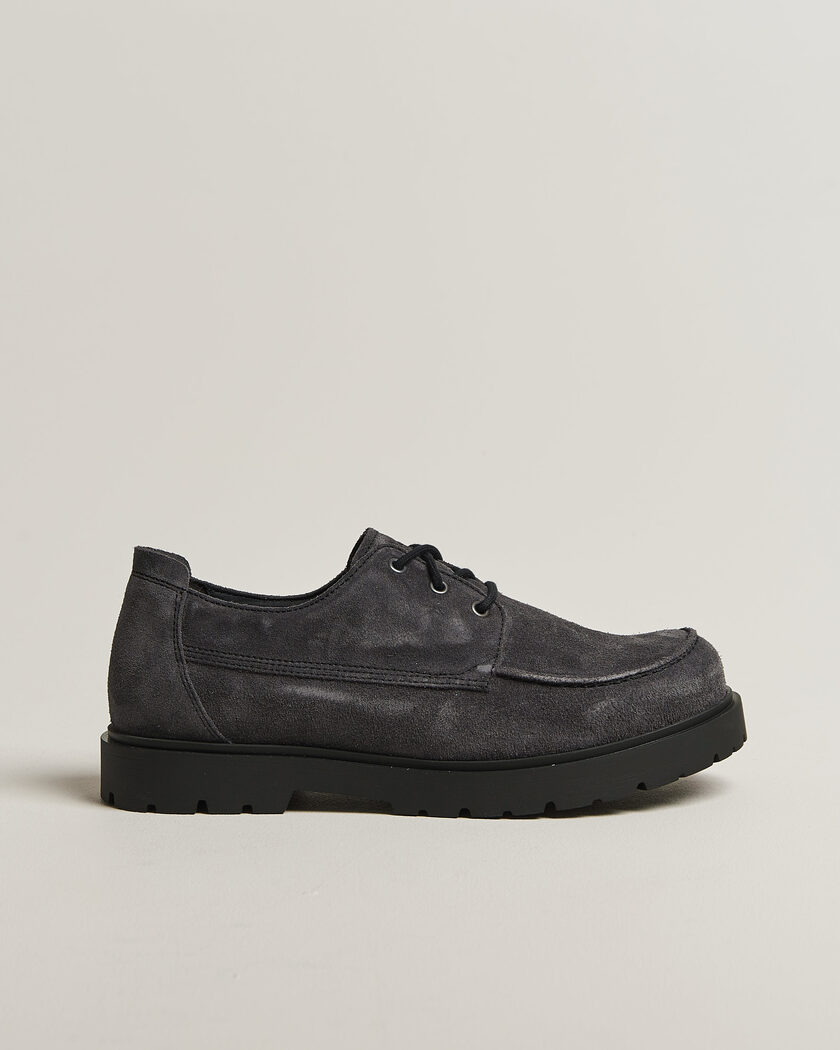 BIRKENSTOCK Highwood Moc Lace Charcoal Suede – Grau