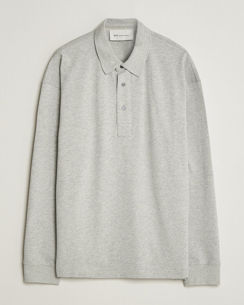 AMI Heritage Logo Rugger Light Grey Melange – Grau
