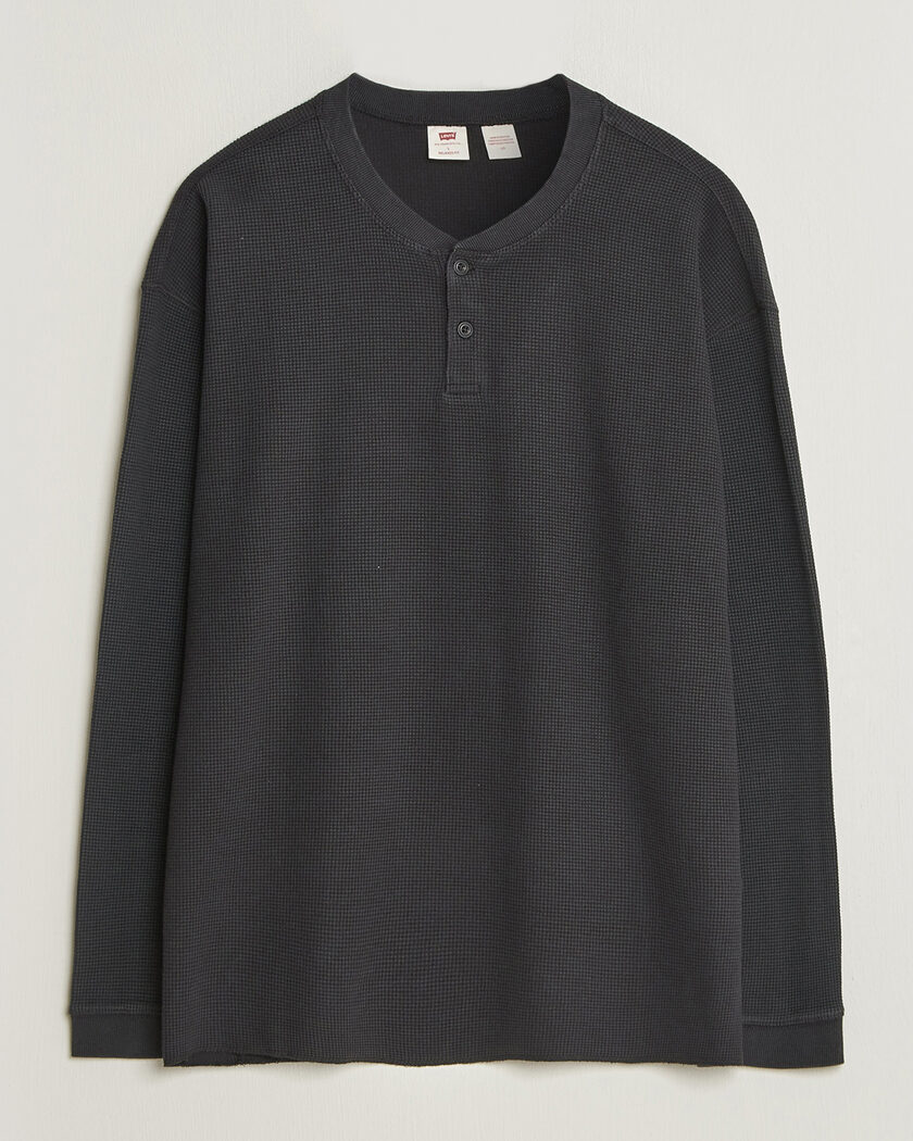 Levi's Relaxed Henley Mineral Black – Schwarz