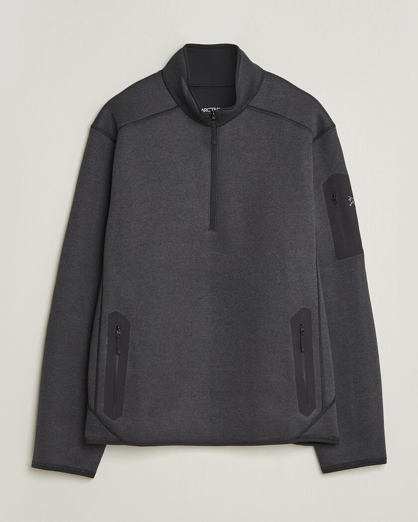 Arc'teryx Covert Half Zip Black Heather – Schwarz