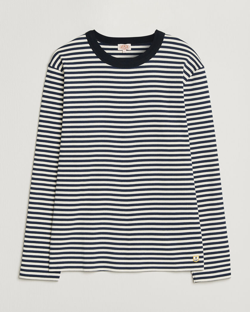 Armor-lux Héritage Striped Long Sleeve T-Shirt Marine/Milk – Mehrfarbig