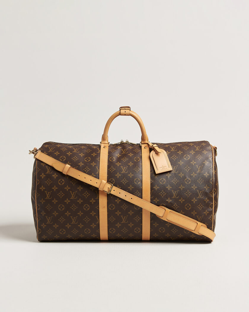 Louis Vuitton Pre-Owned Keepall Bandouliére 55 Monogram – Braun
