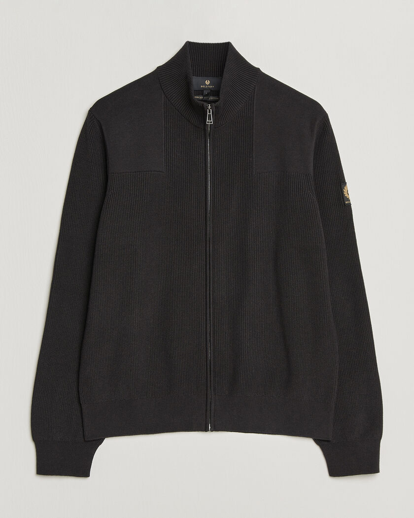 Belstaff Commander Knitted Full Zip Black – Schwarz