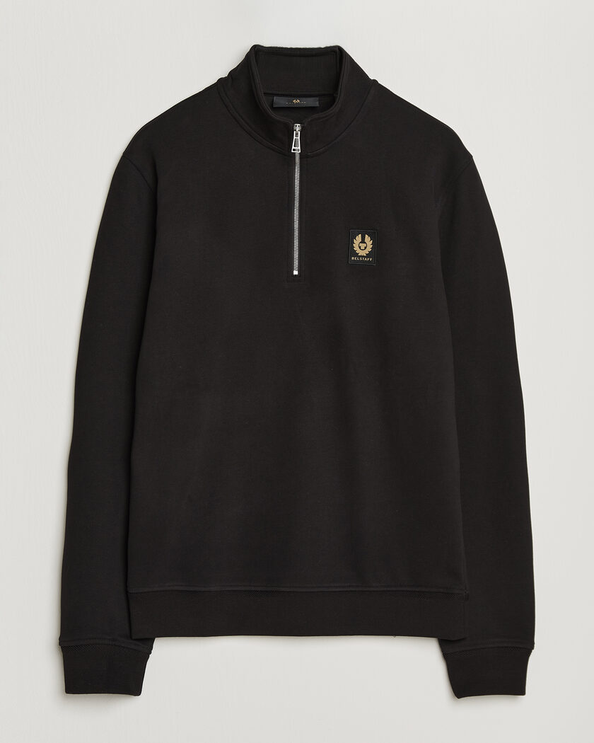 Belstaff Signature Half Zip Sweatshirt Black – Schwarz