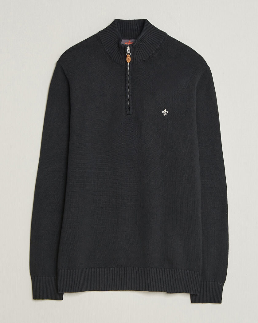  Morris Darmon Half Zip Black – Schwarz