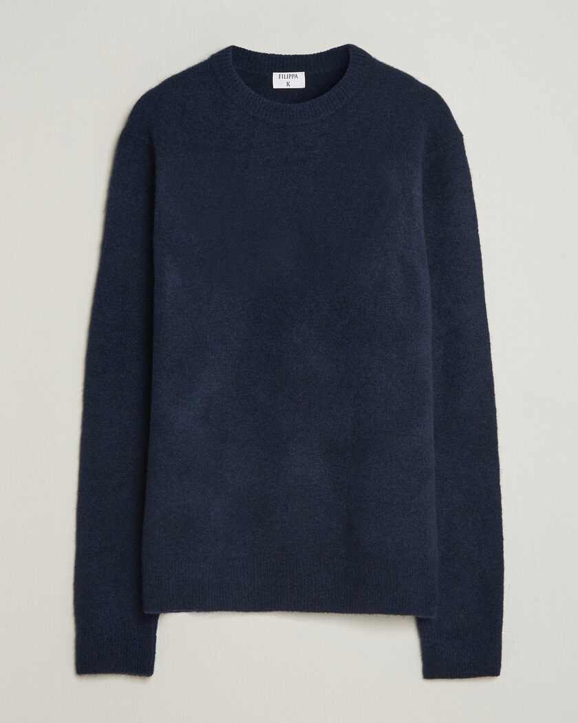 Filippa K Yak Knitted Sweater Navy – Blau