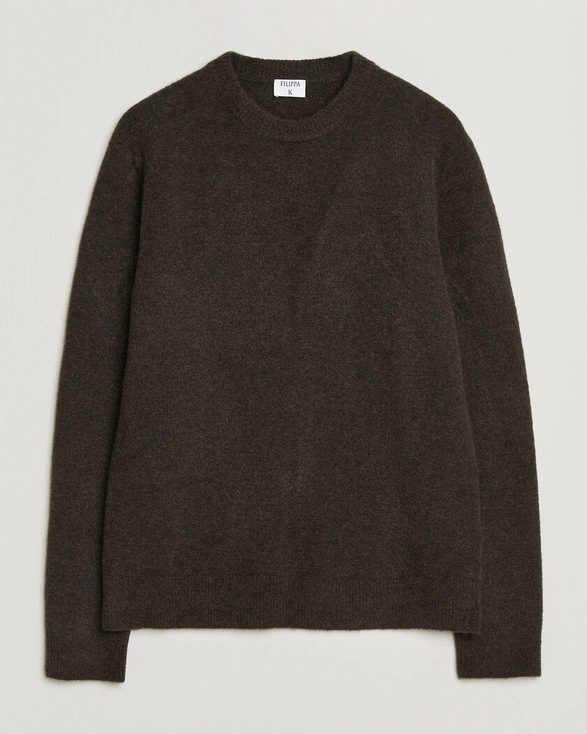 Filippa K Yak Knitted Sweater Golden Brown – Braun