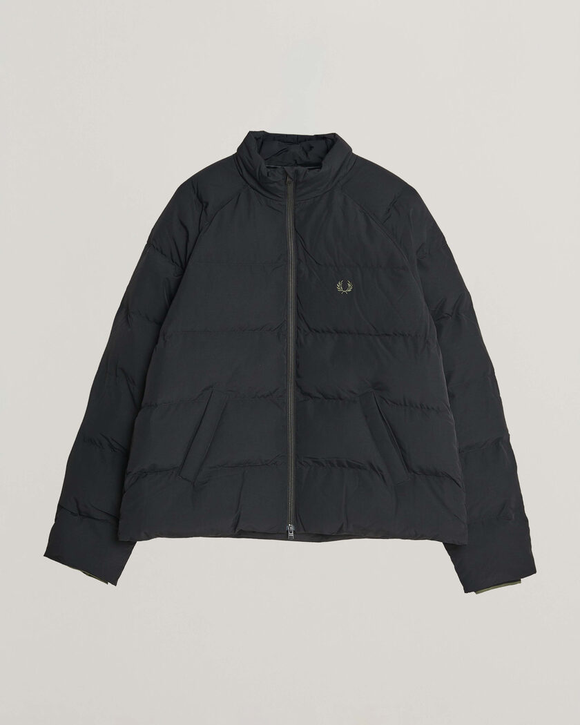 Fred Perry Raglan Sleeve Padded Jacket Black – Schwarz