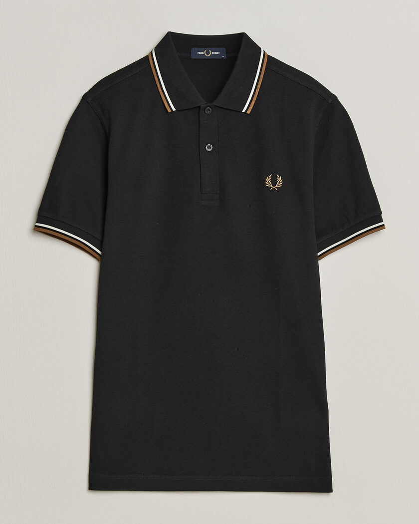 Fred Perry Twin Tipped Polo Shirt Black – Schwarz