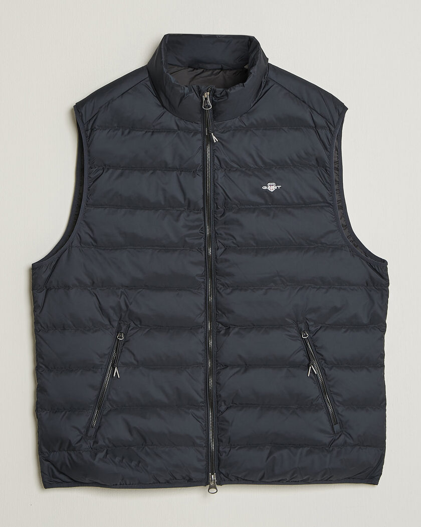 Gant Light Down Vest Black – Schwarz