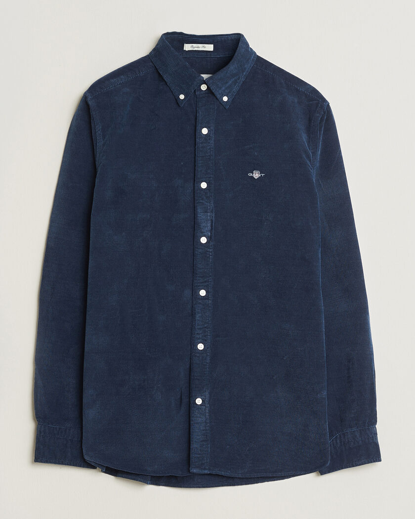 Gant Indigo Corduroy Shirt Dark Blue – Blau