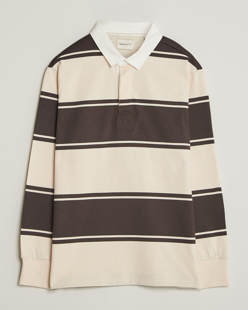 Gant Striped Rugger Charred Wood Brown – Mehrfarbig