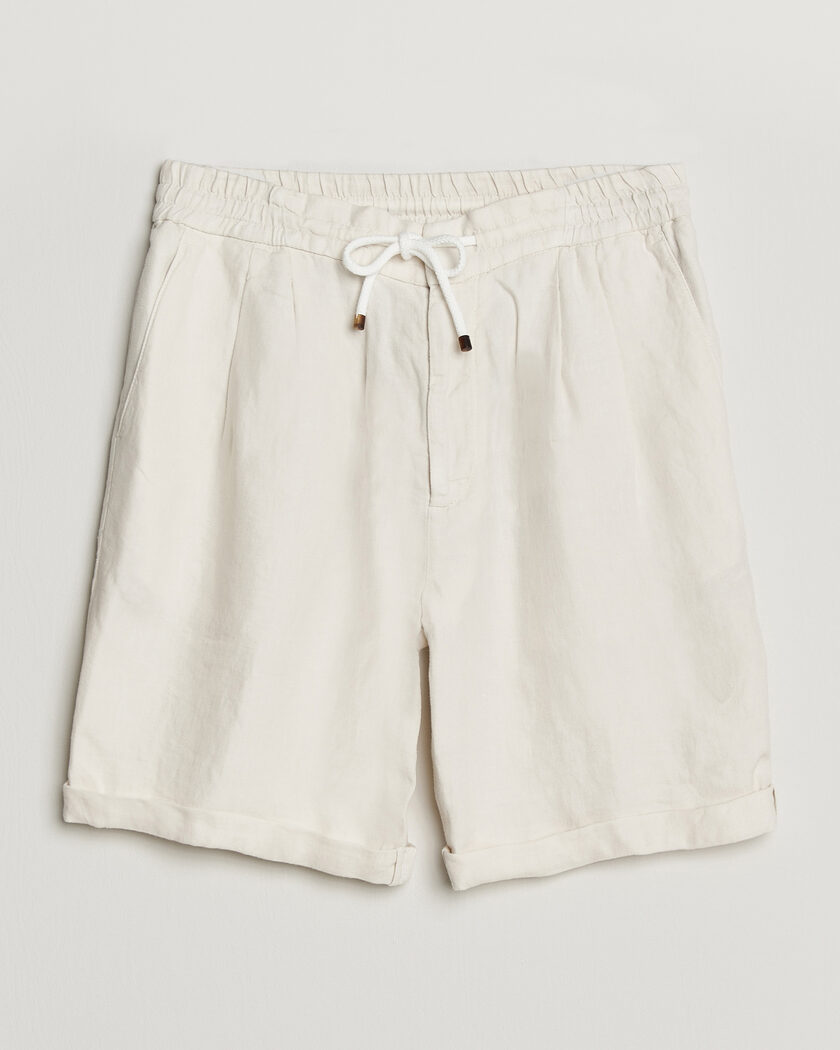 Brunello Cucinelli Drawstring Shorts Off White – Weiß