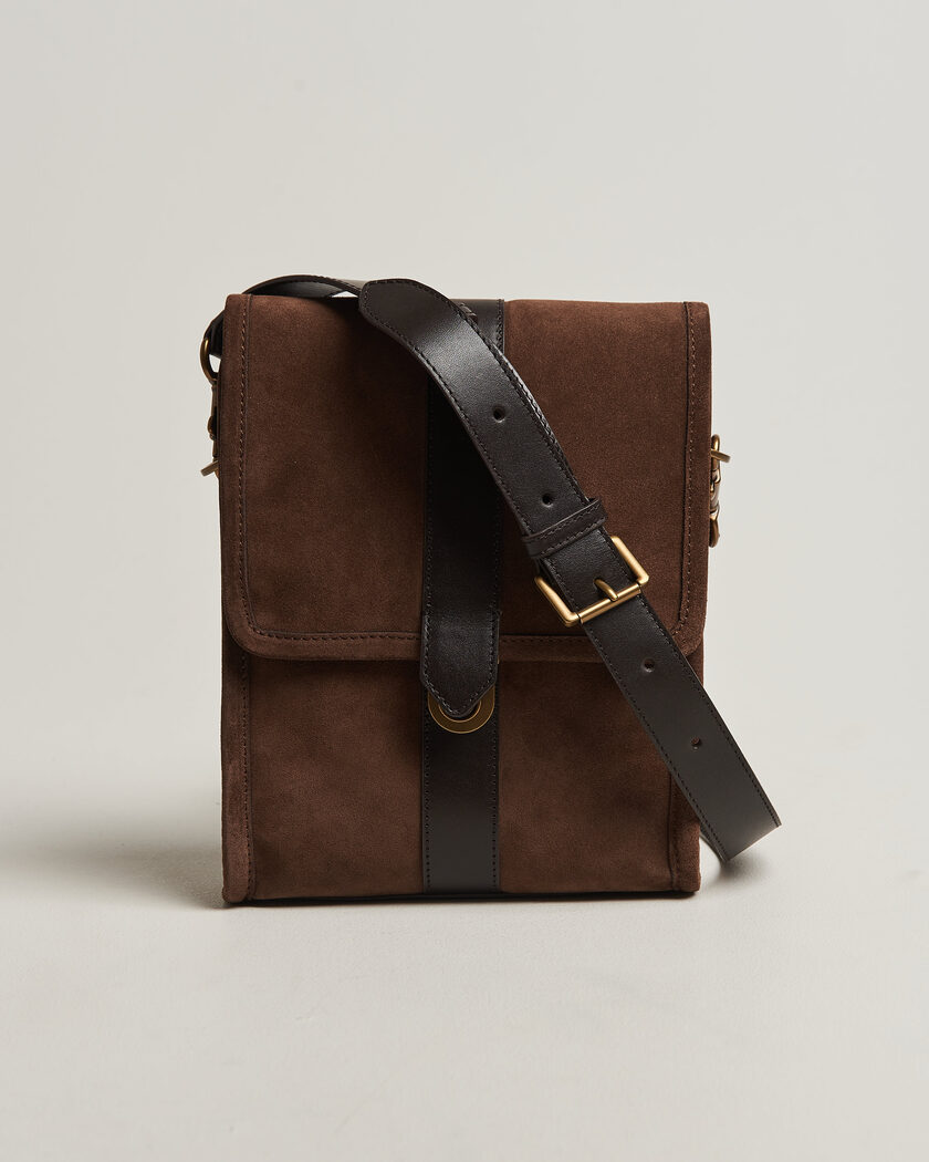 Gant Suede Shoulder Bag Soil Brown – Braun