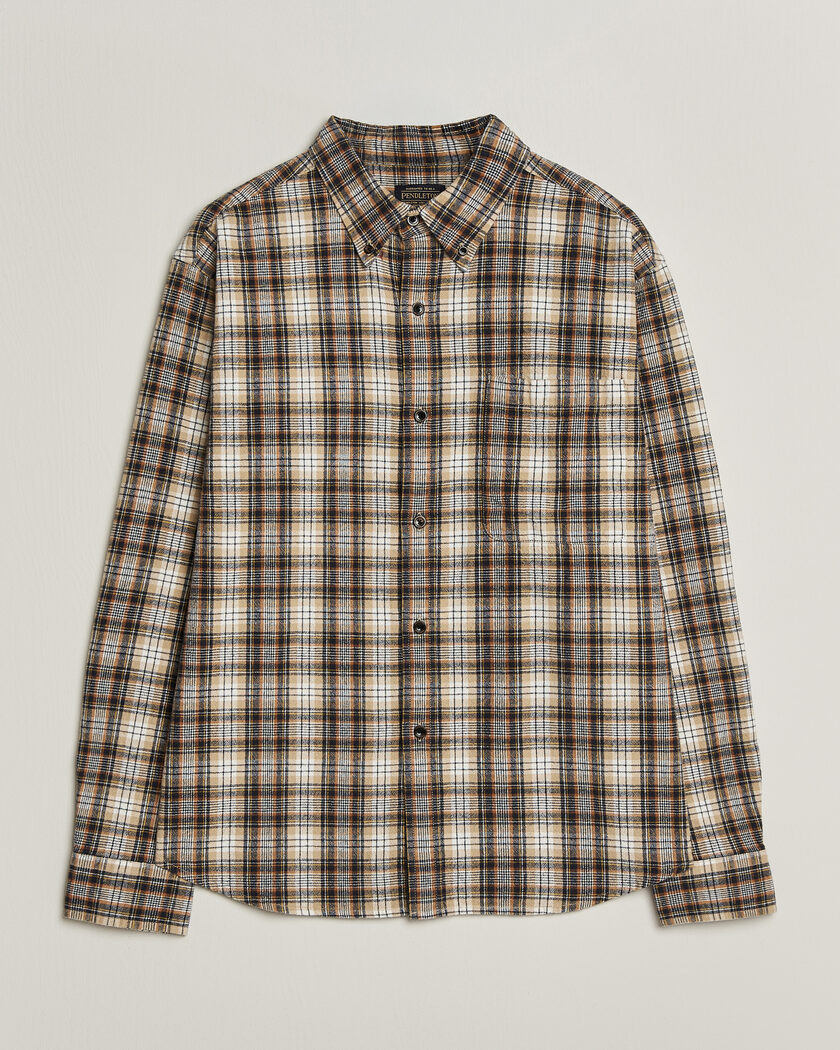 Pendleton Flannel Button Down Shirt Brown Check – Mehrfarbig