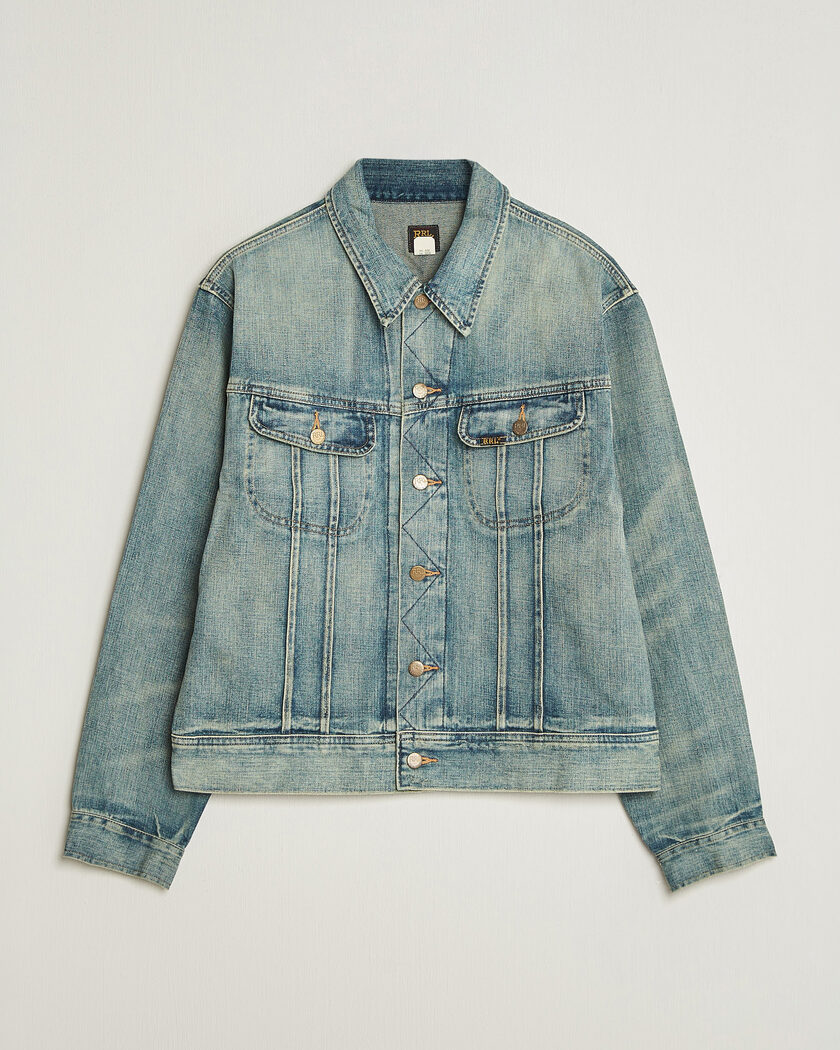 RRL Lot 271 Denim Jacket Leeland Wash – Blau