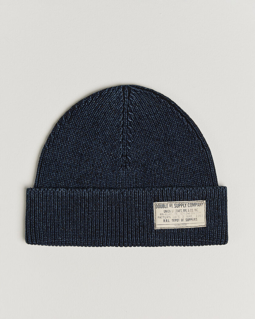 RRL Watch Cap Midnight Blue – Blau