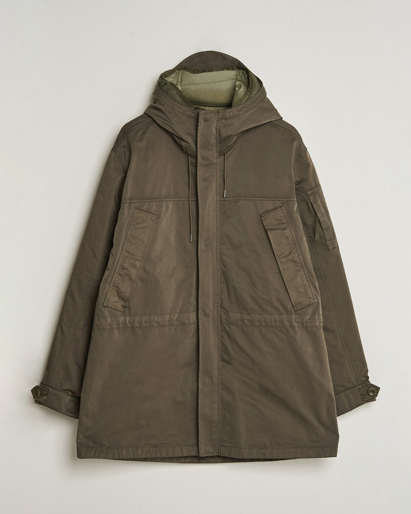 C.P. Company Micro Kei 2 in 1 Nylon Parka Olive – Grün