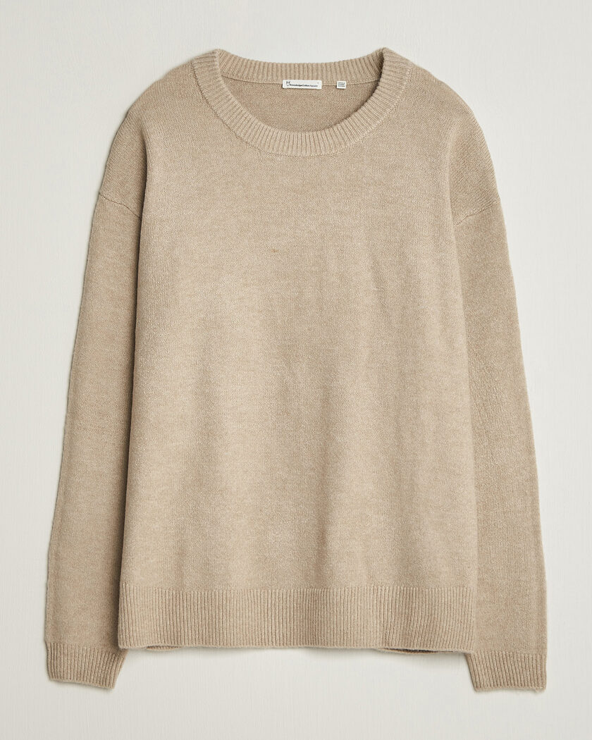 KnowledgeCotton Apparel Knitted Crewneck Feather Grey – Grau