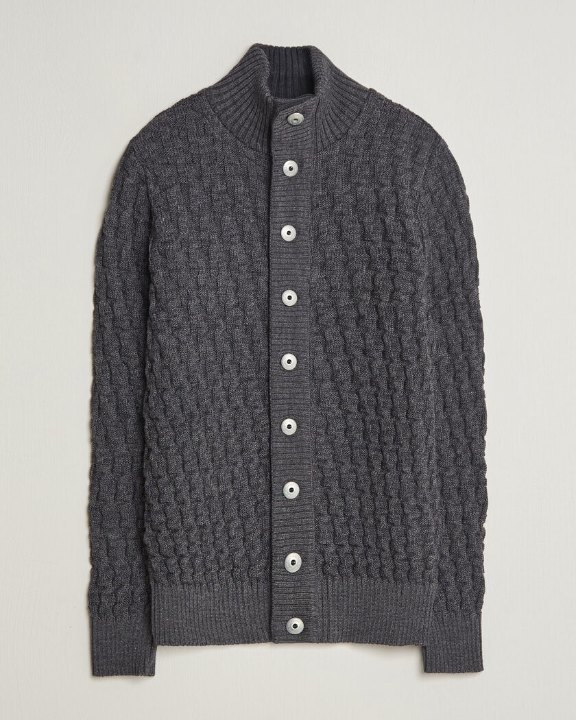 S.N.S. Herning Stark Cardigan Gneiss Grey – Grau