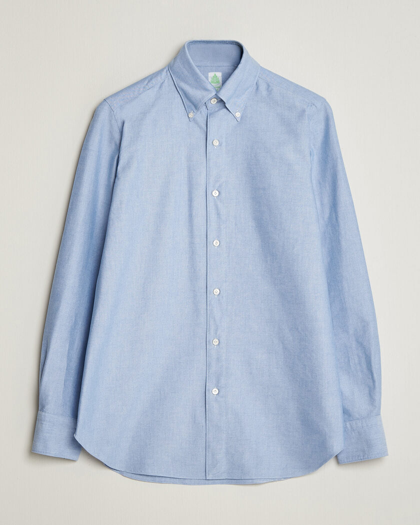 Finamore Napoli Gaeta Oxford Button Down Shirt Light Blue – Blau