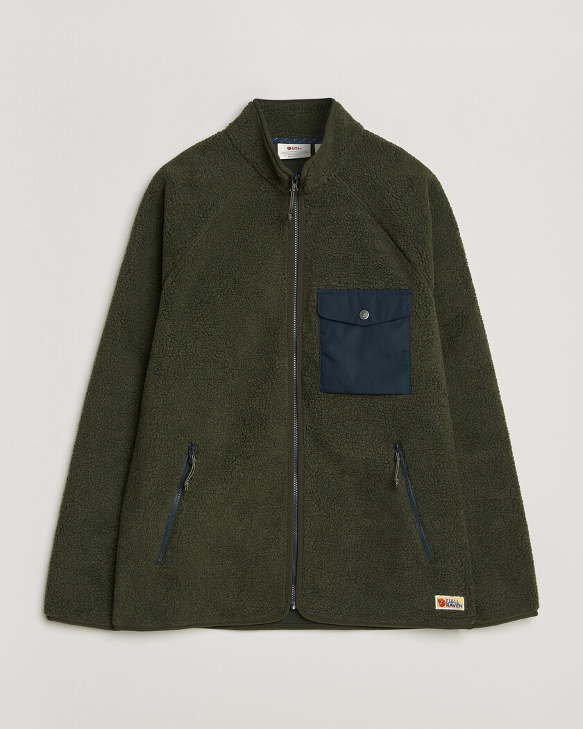 Fjällräven Vardag Pile Fleece Zip Jacket Deep Forest – Grün