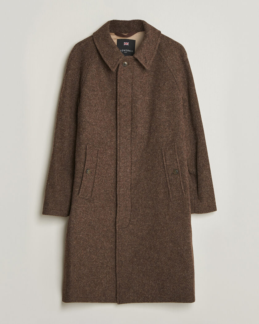 Gloverall Hynes Wool Coat Mocha – Braun