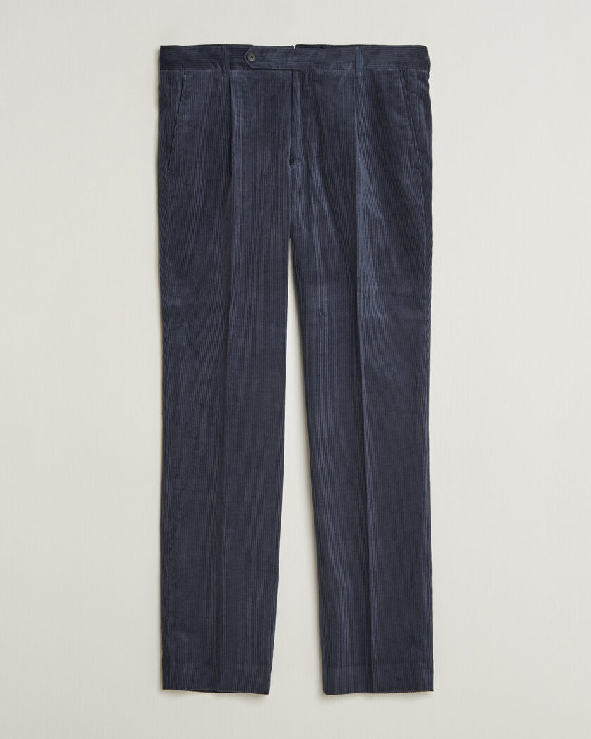 BOSS BLACK Perino Corduroy Suit Trousers Open Blue – Blau