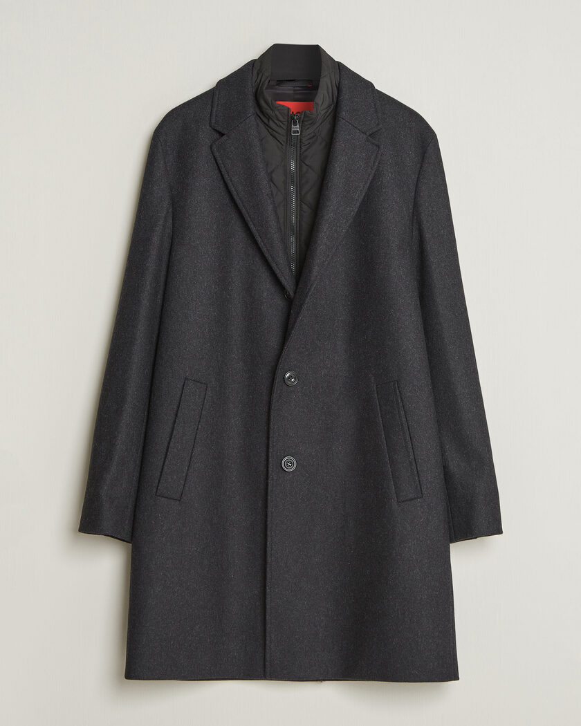 HUGO Milogan Bib Coat Black – Schwarz