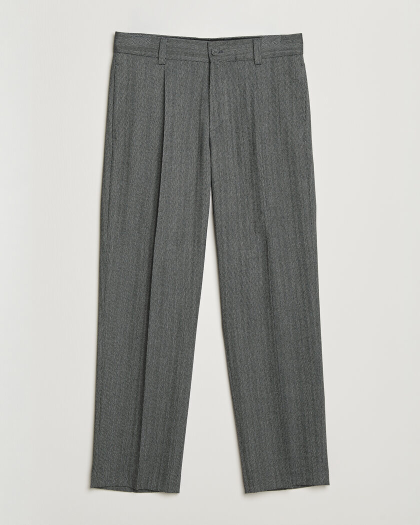 HUGO Flips Herringbone Suit Trousers Dark Grey – Grau