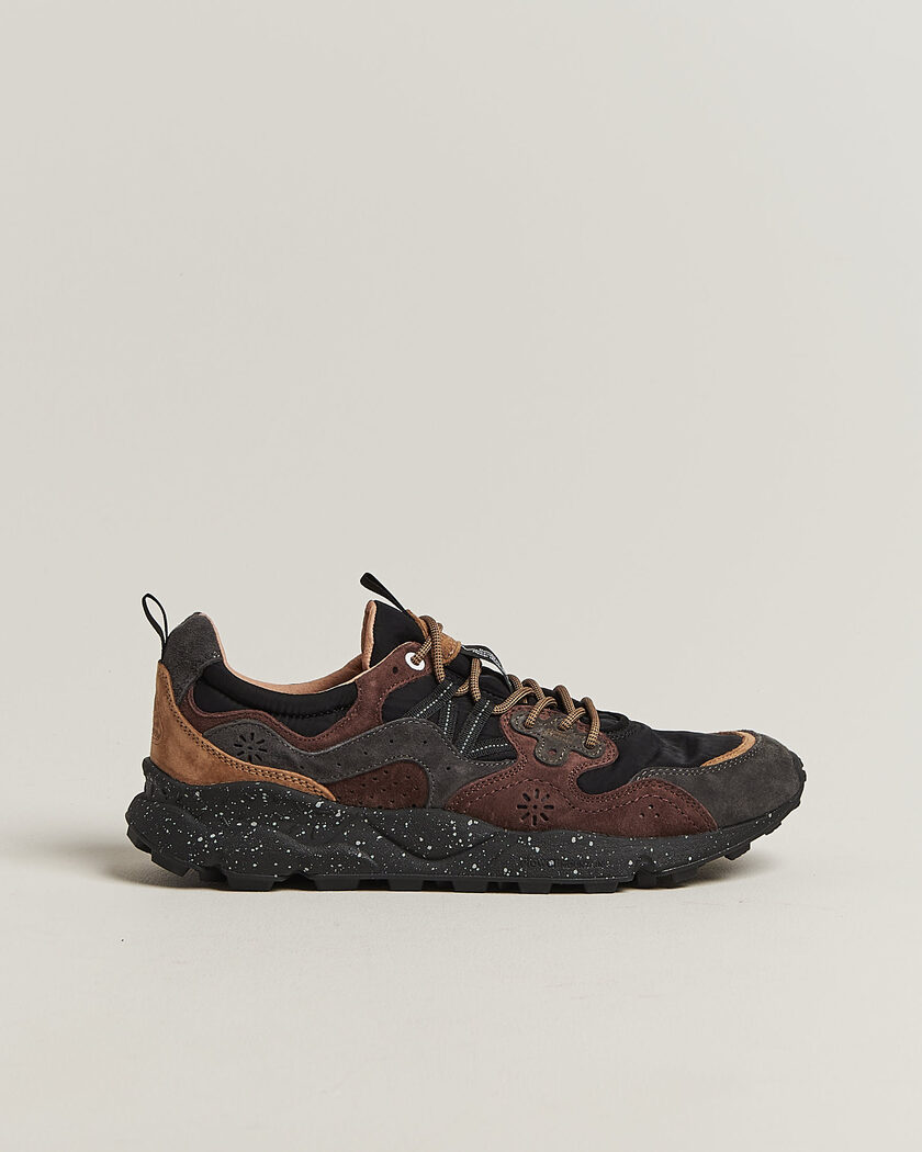 Flower Mountain Yamano 3 Suede/Nylon Sneaker Black/Brown – Schwarz