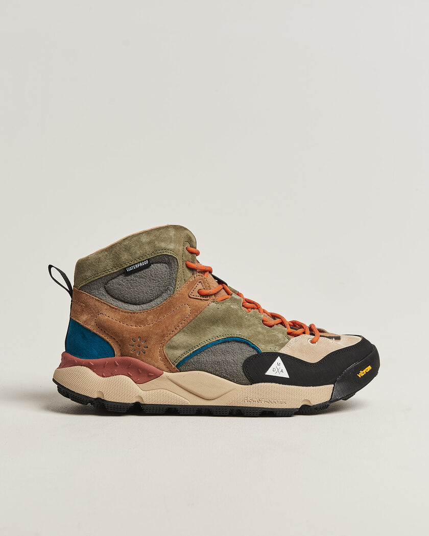 Flower Mountain Back Country Mid Suede/Leather Sneaker Multi – Grau