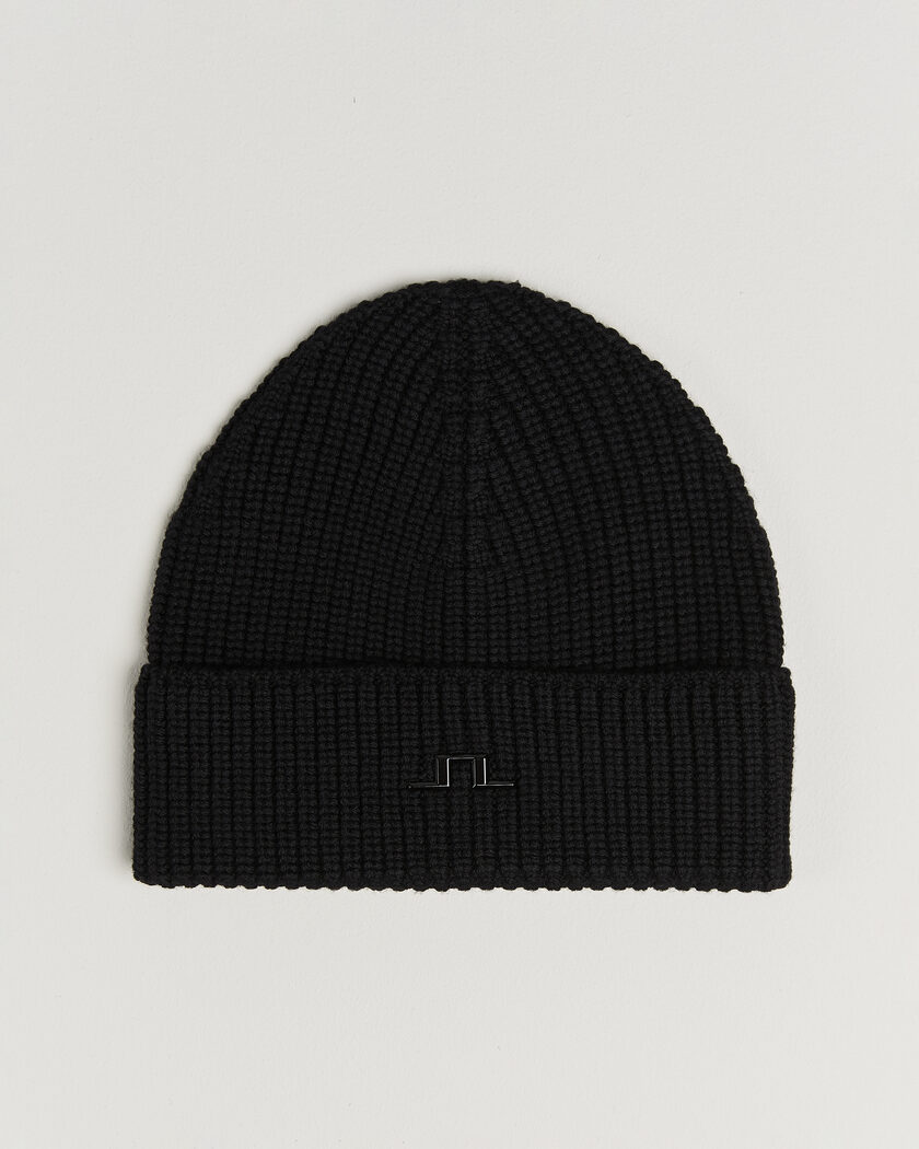 J.Lindeberg Merino Beanie Black – Schwarz
