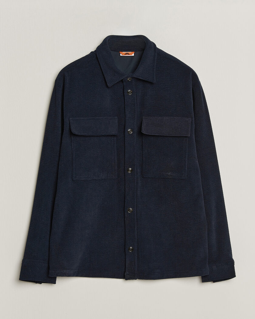 J.Lindeberg Finnigan Drape Cord Overshirt JL Navy – Blau