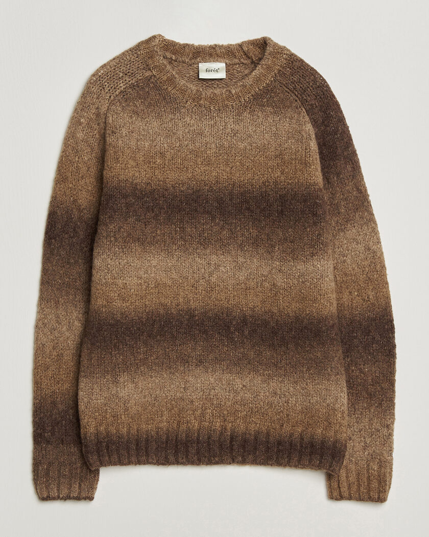 Forét Space Yarn Crew Neck Brown – Braun