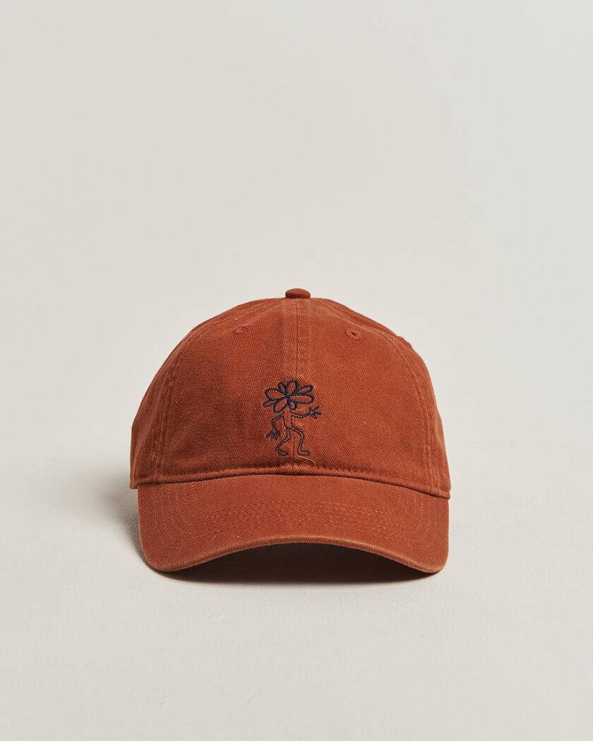 Forét Tree Washed Herringbone Cap Brown – Braun
