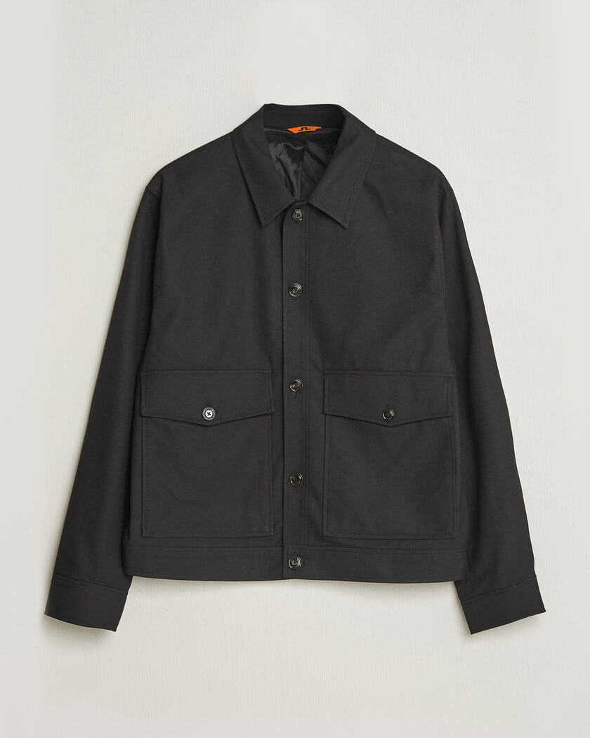 J.Lindeberg Jevin Brushed Twill Jacket Black – Schwarz
