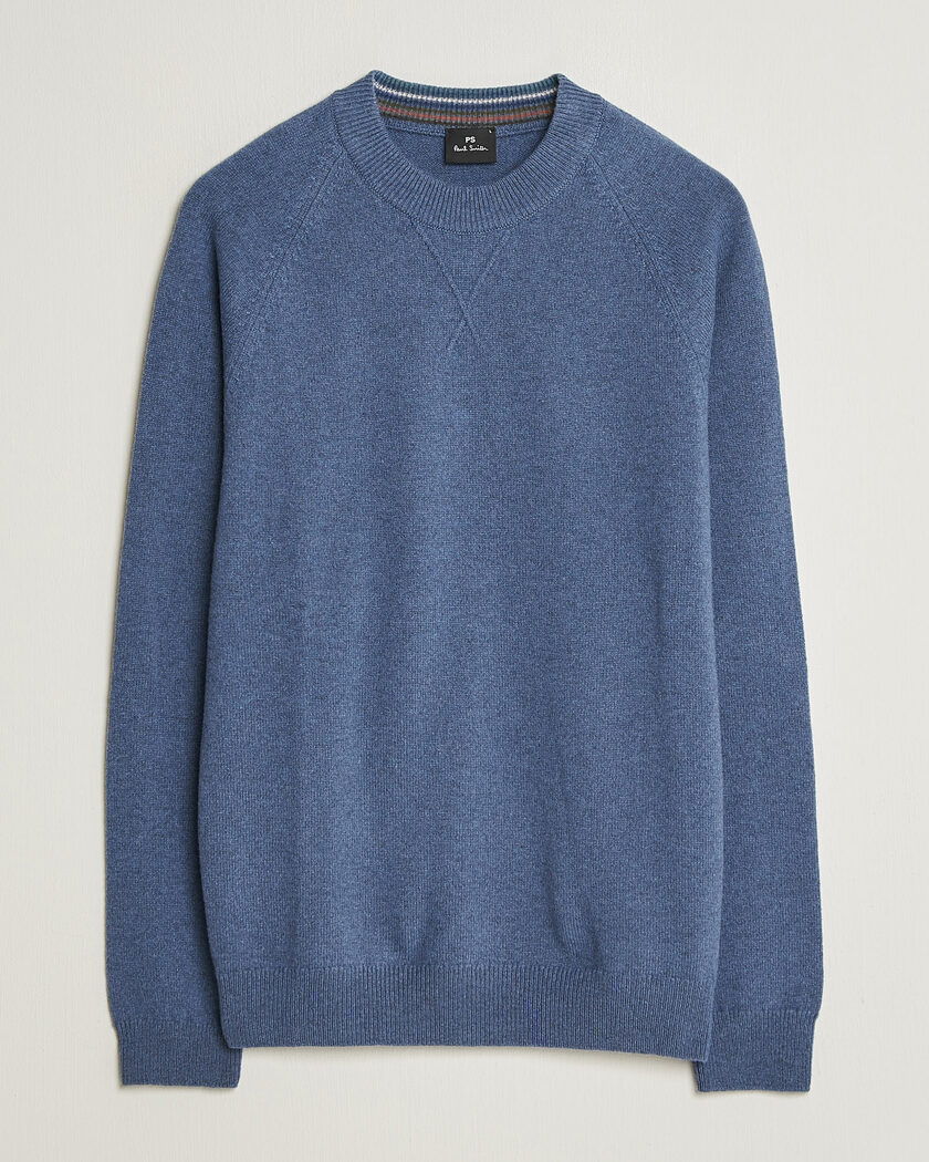 PS Paul Smith Wool Knitted Sweater Blue – Blau