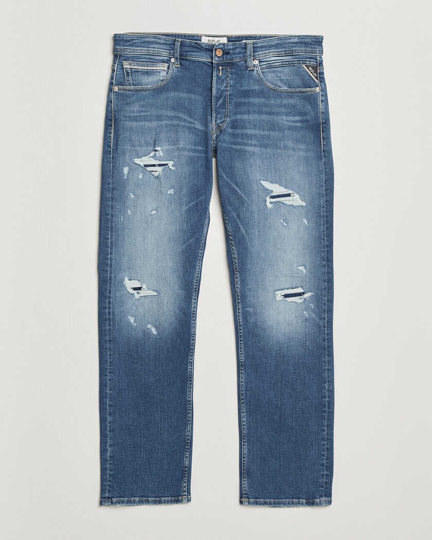 Replay Grover Super Stretch DNA Jeans Medium Blue – Blau