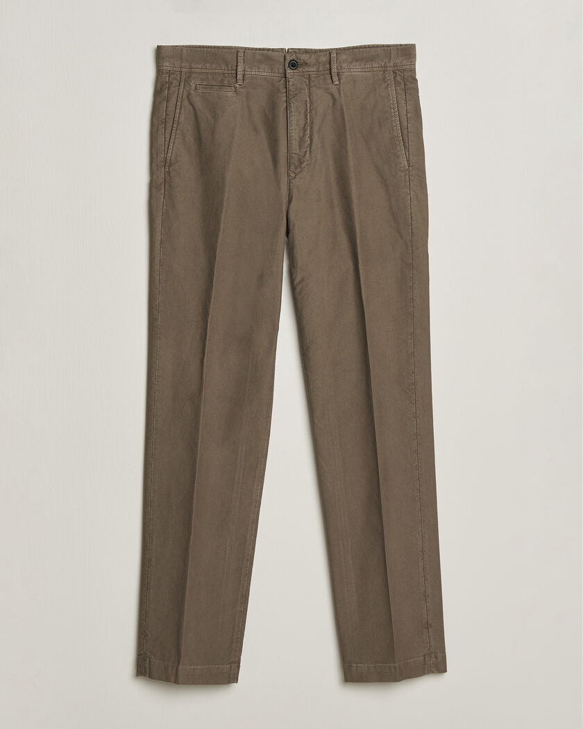 Incotex Regular Fit Garment Dyed Slacks Taupe – Beige
