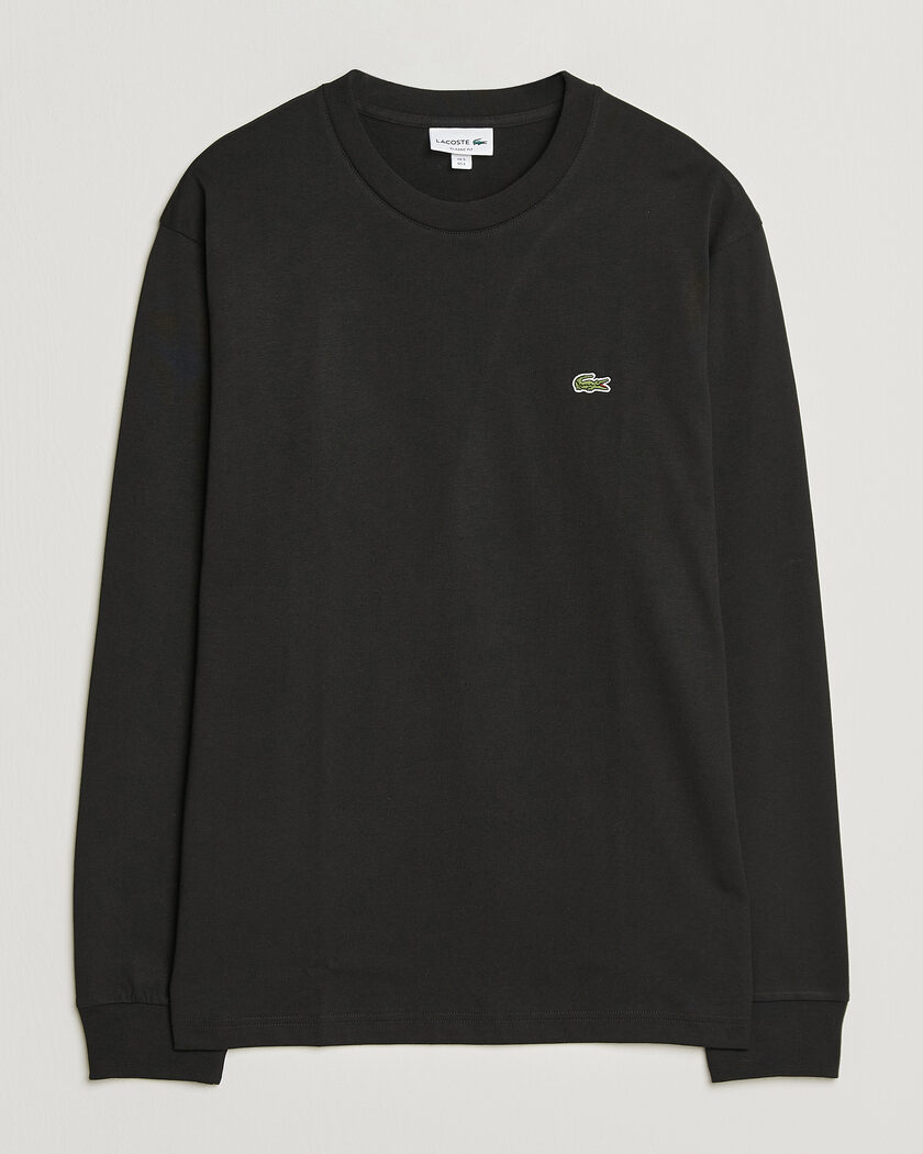 Lacoste Crew Neck Long Sleeve T-Shirt Black – Schwarz